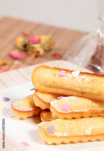 Photo: Madeleine mit Herzstreusel Madeleine mit Herzstreusel