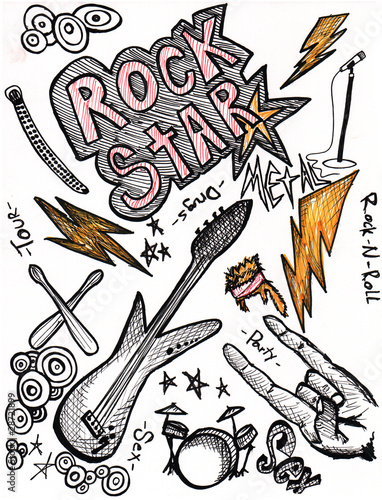 Rock Star Drawings XXXL High Resolution