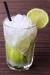 Caipirinha Cocktail On Bamboo