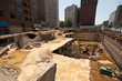 Office Building Being Demolished in Pit Wide Angle Washington, D Office Building Being Demolished in Pit Wide Angle Washington, D