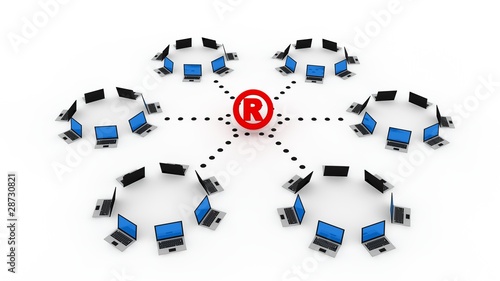 Illustration: Online Registered Symbol Online Registered Symbol
