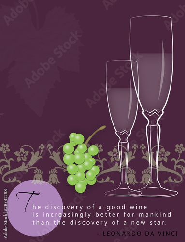 Illustration: Wine Ad Template Wine Ad Template