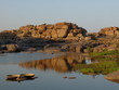Foto: exotische Flußlandschaft mit zwei Booten exotische Flußlandschaft mit zwei Booten