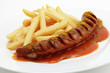 Currywurst mit Pommes frites