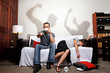 Domestic abuse shadow play; family and social issue