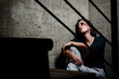 Used and abused; domestic violence concept Used and abused; domestic violence concept