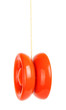 Red yo yo isolated on white background