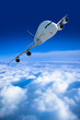 passagierflugzeug und über den wolken passagierflugzeug und über den wolken