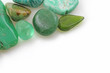 Green healing crystals