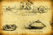 Leonardo's Da Vinci engineering drawing