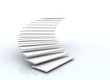 staircase on white