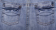 Blue jeans fabric with pockets Blue jeans fabric with pockets