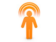 Orange Spiritual Man with visible color Aura