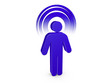 Royal Blue Spiritual Man with visible color Aura