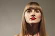 red lipstick fashion woman beautiful