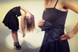 attractive fashion model in studio
