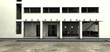 3d bürogebäude mit fensteranlage