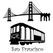 San Francisco Golden Gate Bridge and Cable Car Trolley San Francisco Golden Gate Bridge and Cable Car Trolley