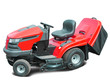 Red lawn mower