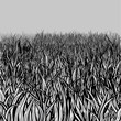 Editable vector grass field