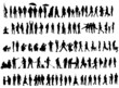 People silhouettes collection