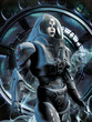 futuristic girl in spacesuit