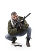 Terrorist with gun