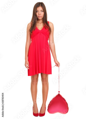 Photo: Unhappy love - funny valentines day woman Unhappy love - funny valentines day woman