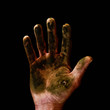 dirty hand
