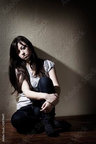 Photo: depressed teenager depressed teenager