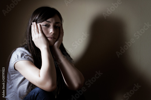 Photo: depressed teenager depressed teenager