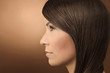 Foto: lange glatte Haare braun Fashion look lange glatte Haare braun Fashion look