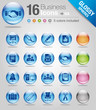 Glossy spheres - Office and Business icons 03