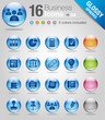 Glossy spheres - Office and Business icons 02