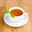 Lemon balm (melissa) tea. Lemon balm (melissa) tea.