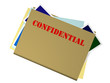Bulging File Marked Confidential