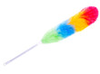 nice bright colorful whisk isolated over white