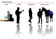 silhouettes divers
