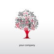 logo entreprise, arbre, finance logo entreprise, arbre, finance