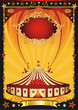 Nice poster orange and black circus poster