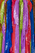 collection of colorful scarves