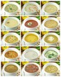 Collection of delicious and healthy soups
