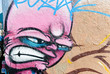 Angry graffiti face