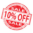 10 % Off Sale Rubber Stamp