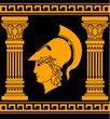 memory of ancient warrior. stencil
