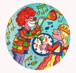Illustration: karneval ,musik,beat, karneval ,musik,beat,