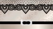 Background with lace and brooch Background with lace and brooch
