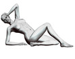 très belle femme 3d wireframe minimaliste position allongée 03 très belle femme 3d wireframe minimaliste position allongée 03