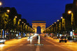 Photo: The Champs-Elysées at night, Paris, France The Champs-Elysées at night, Paris, France