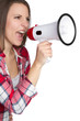 Megaphone Woman